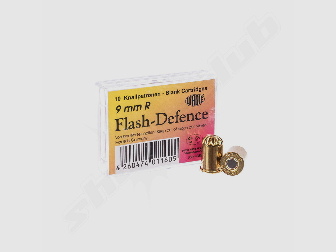 Wadie Flash Defense - Revolver Knalpatronen - Kal. 9mm R -