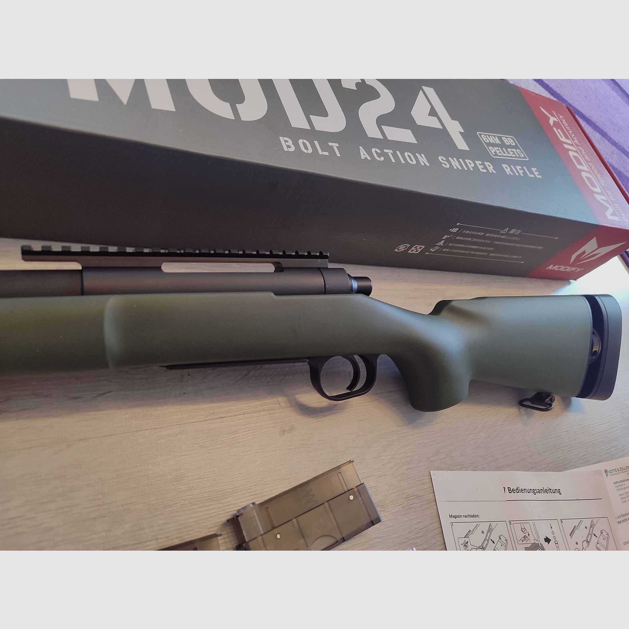 Modify Mod24 SF  Airsoft Sniper Gewehr in sehr gutem Zustand, wenig benutzt