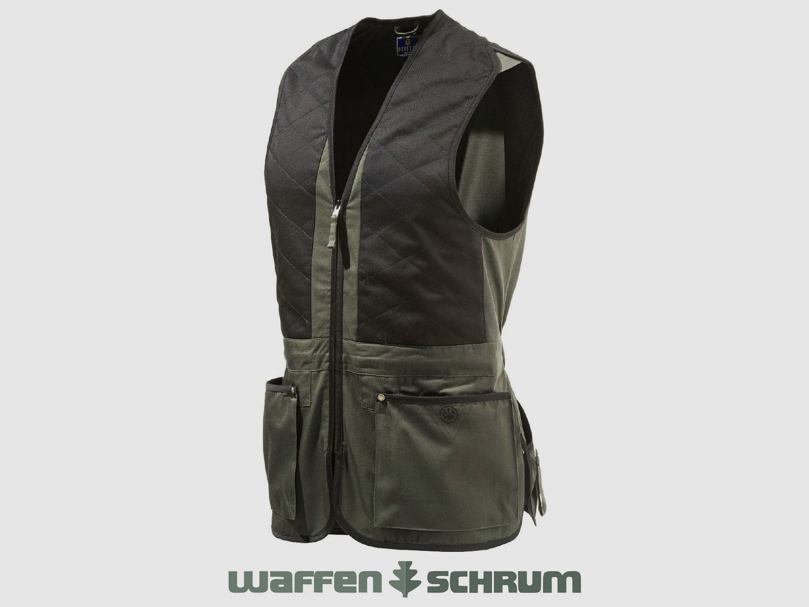 Beretta Schießwe. Trap Cotton Vest SMU Green & black