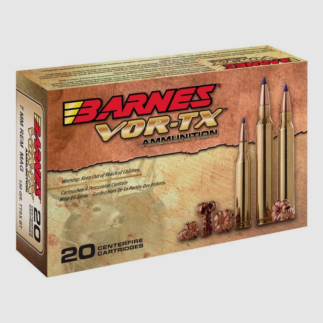 7 mm Rem. Mag. Vor-TX TTSX 9,7g/150grs. Barnes