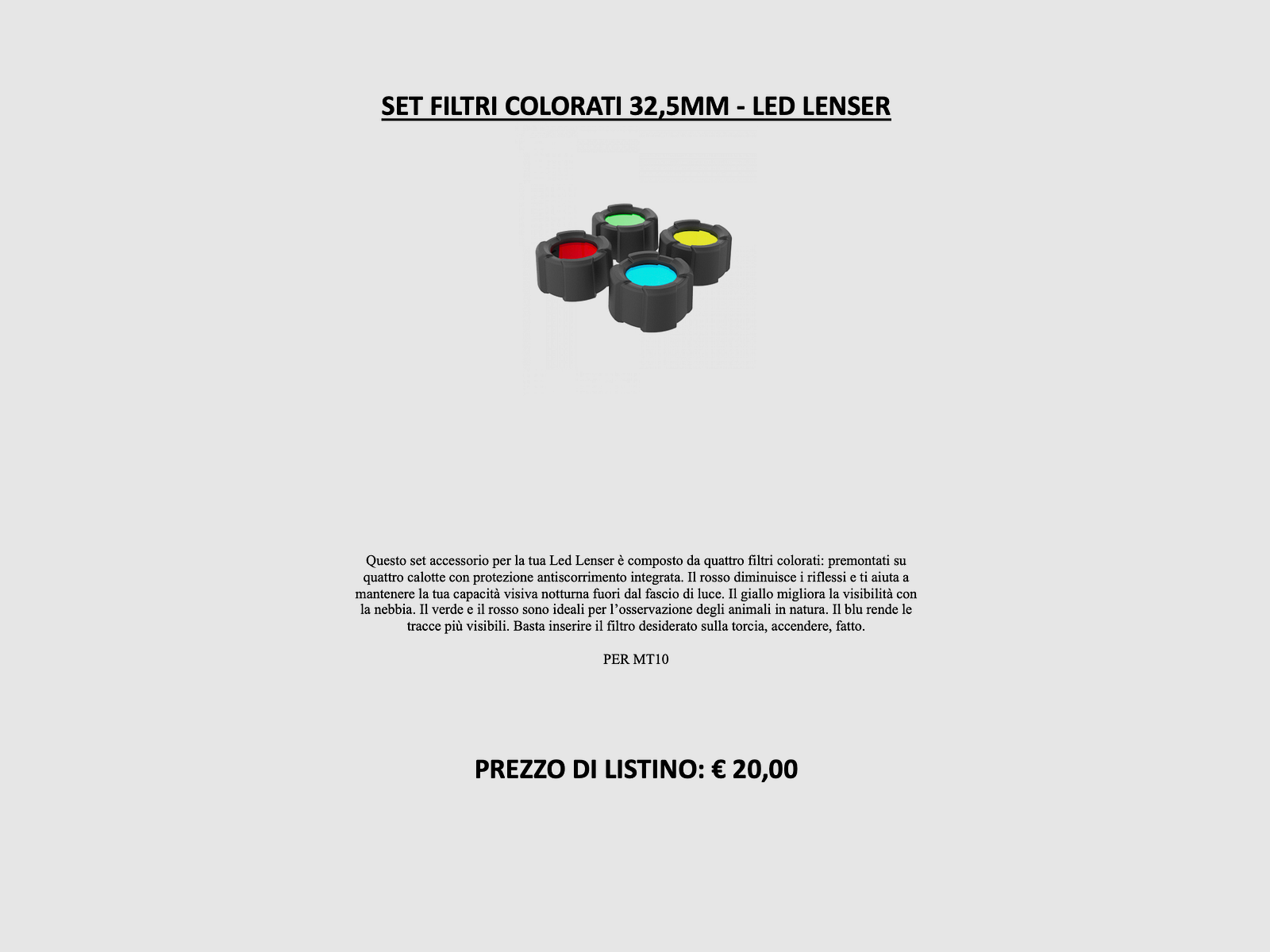LED LENSER – Farbfilterset 32,5 mm, Bild 2 von 2