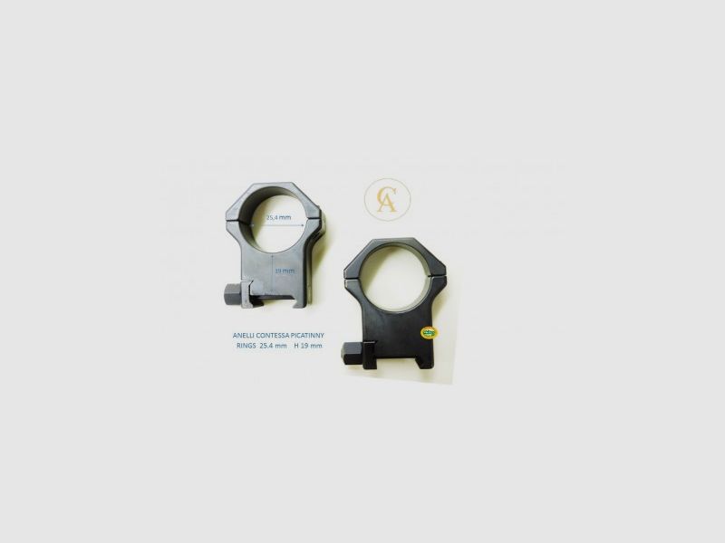 CONTESSA ANELLI PICATINNY RINGE 1(25,4) H 19MM