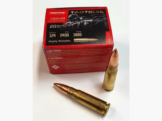 norma Tactical 124gr 20 schoten