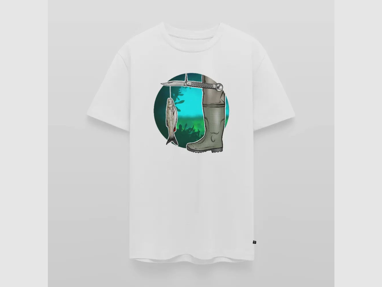 PUMA Men´s Premium T-Shirt „Waagemesser – Petri Heil"
