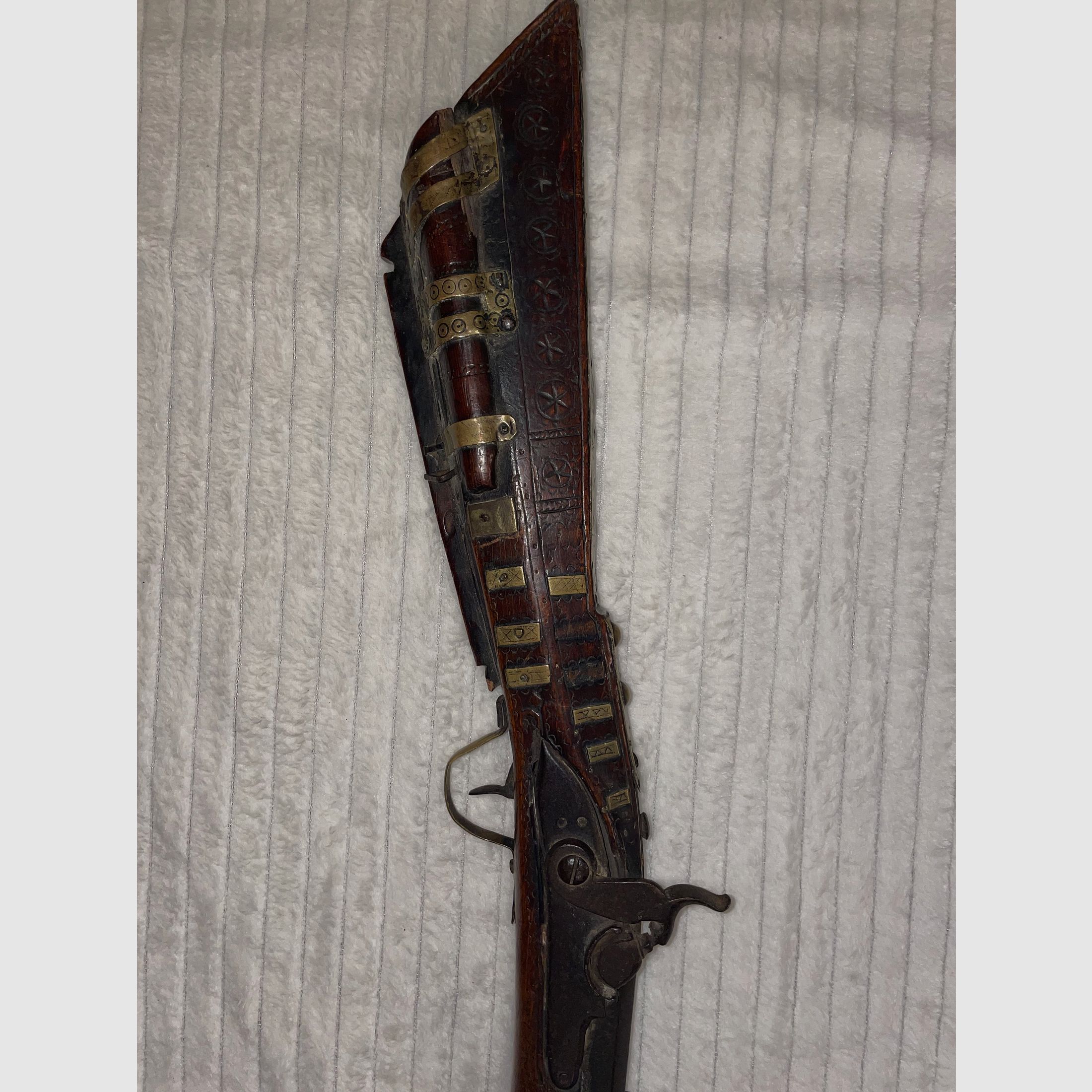 Antikes Steinschlossgewehr – Orientalischer Vorderlader (18./19. Jahrhundert)