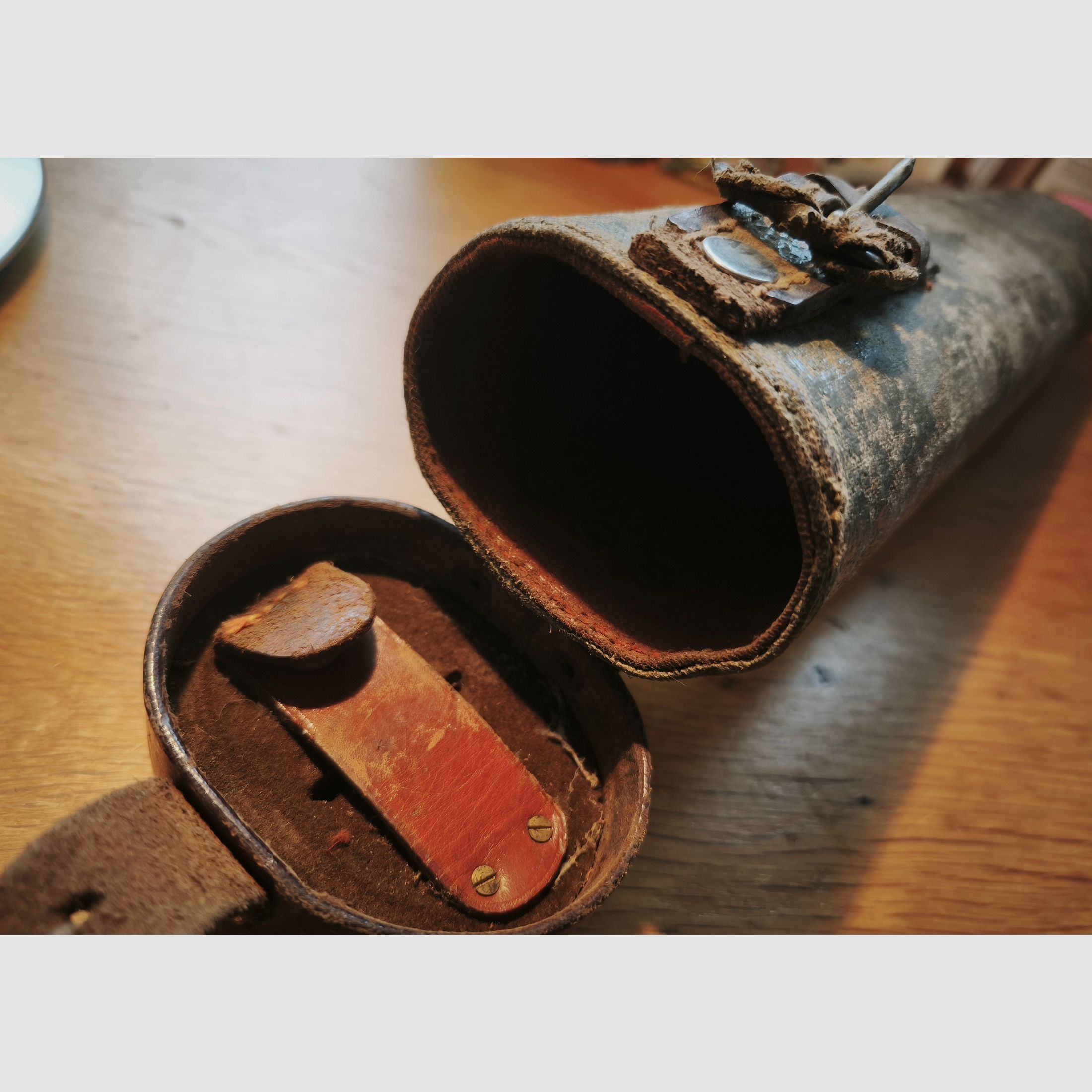 Goerz Berlin scope sniper scope case container scope ZF scope 1WK 2WK WW2 WK2 WK1Wehrmacht, imagen 3 de 7