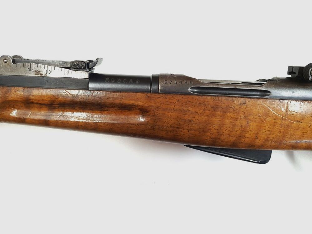 Waffenfabrik Bern Repetierbüchse Waffenfabrik Bern Gewehr IG1911 Kaliber 7,5x55swiss komplett nummerngleich + Diopter