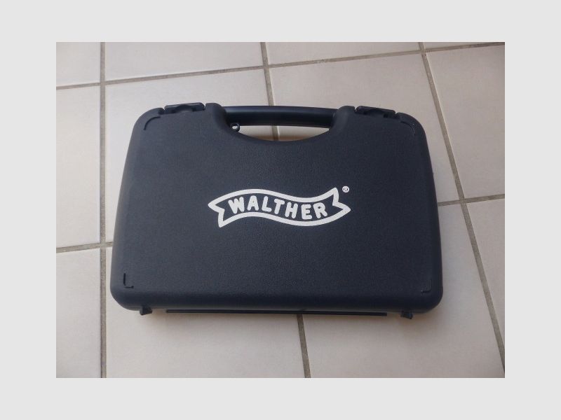 Walther PPQ Navy Kit with suppressor, blank firing adapter, loading aid, case. Only 2 shots fired