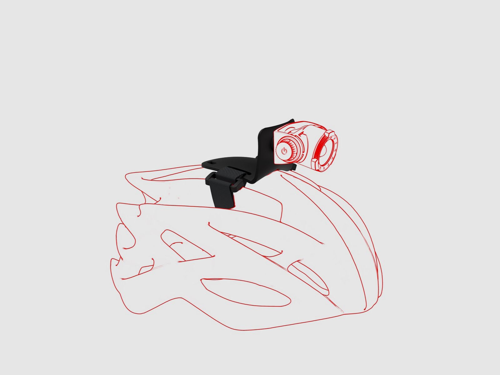 Ledlenser 502314 Helmet Connecting Kit Type H Helm Befestigung