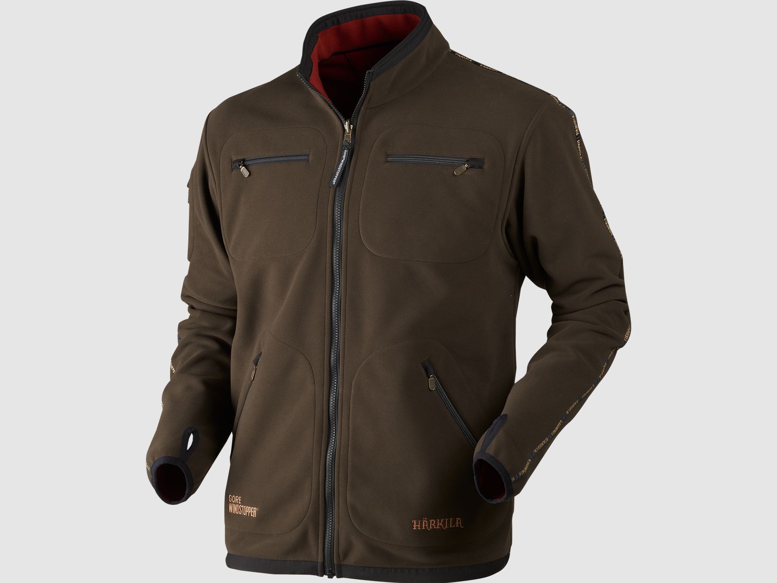 Härkila Kamko Fleecejacke Burnt Orange/ Shadow Brown