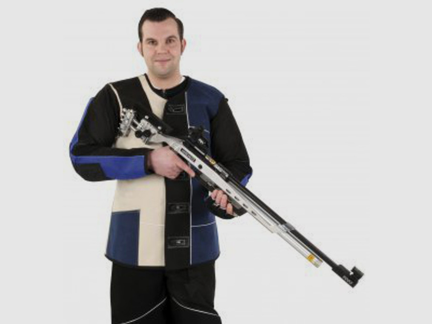 AHG-Anschütz Chaqueta de Tiro de Cuero Izquierda Estándar