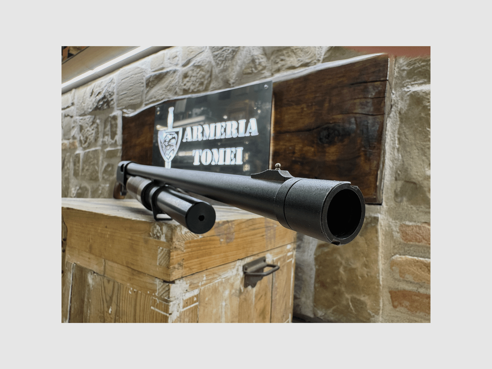 GEBRAUCHT – PUMPGEWEHR – FRANCHI MOD. PA7 (HOLZ) Kal. 12, Bild 3 von 5