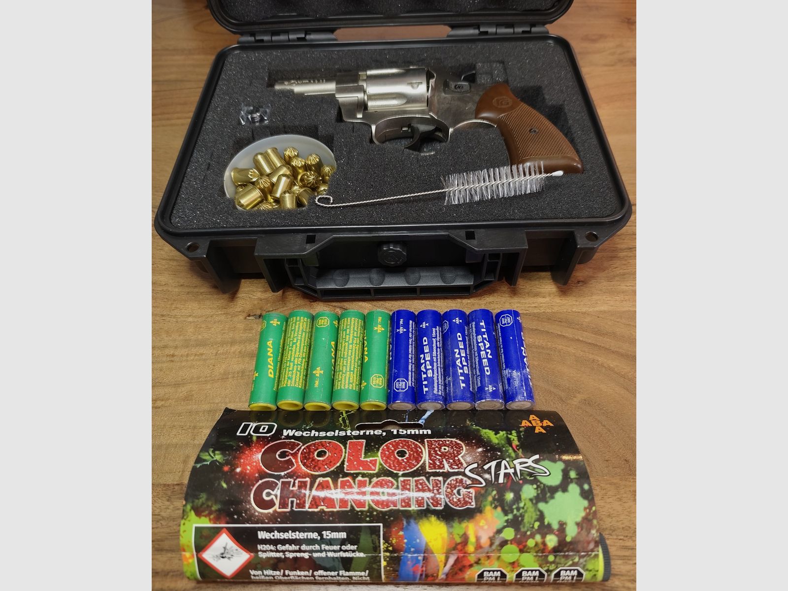 Röhm RG 89 Nickel PTB 451 Silvester Set + Pyro und Munition