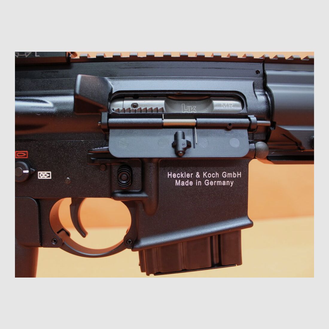 Heckler&Koch Ha.Büchse .223Rem Heckler&Koch/H&K MR223 A3 16,5" Lauf Schwarz HKey L, Gas-Piston-System AR-15/HK416