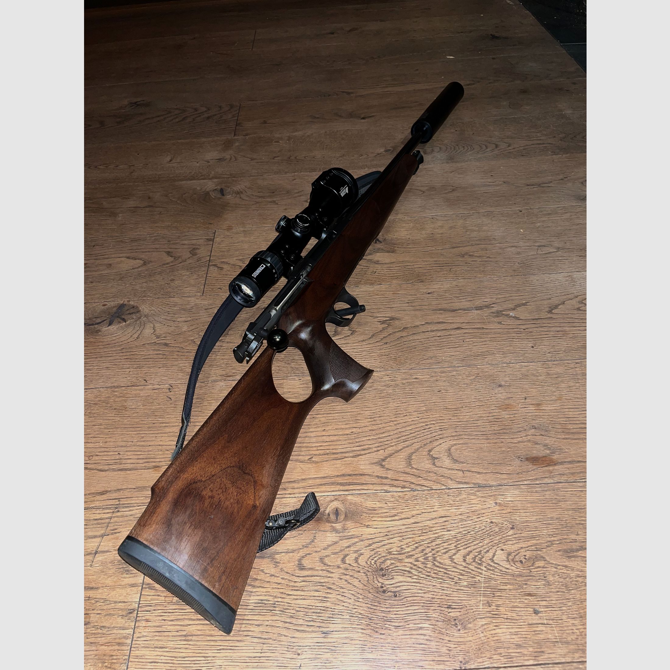 Repetidor de cerrojo Steel Action HS 308 culata de agujeros Liemke Merlin 42 Hausken