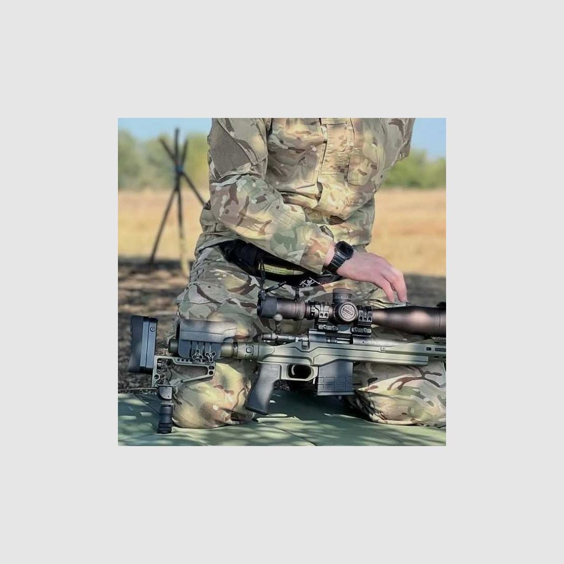 KPYK stock with buffer tube AR thread CRC 5001 Coyote Tan