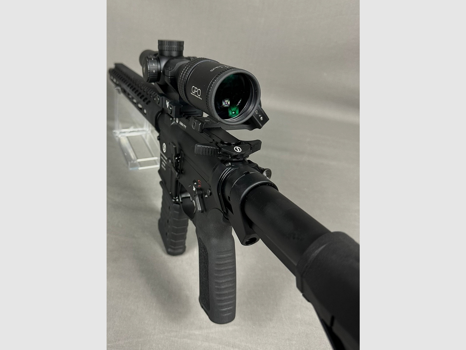 Schmeisser AR 15 Dynamic L &  GPO Spectra 6 1-6x24 G4i + Vixen Red Dot