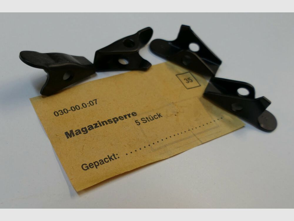 DDR VEB Geräte- i narzędziowy Wiesa oryginalna DDR NVA blokada magazynka AK 47 [ 35 ] nieużywana, nowa do AK47, 7,62x39