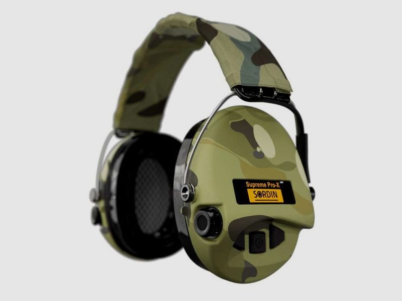 SORDIN Gehörschutz Supreme Pro X LED -camo/Gel 25dB - aktiv und flach