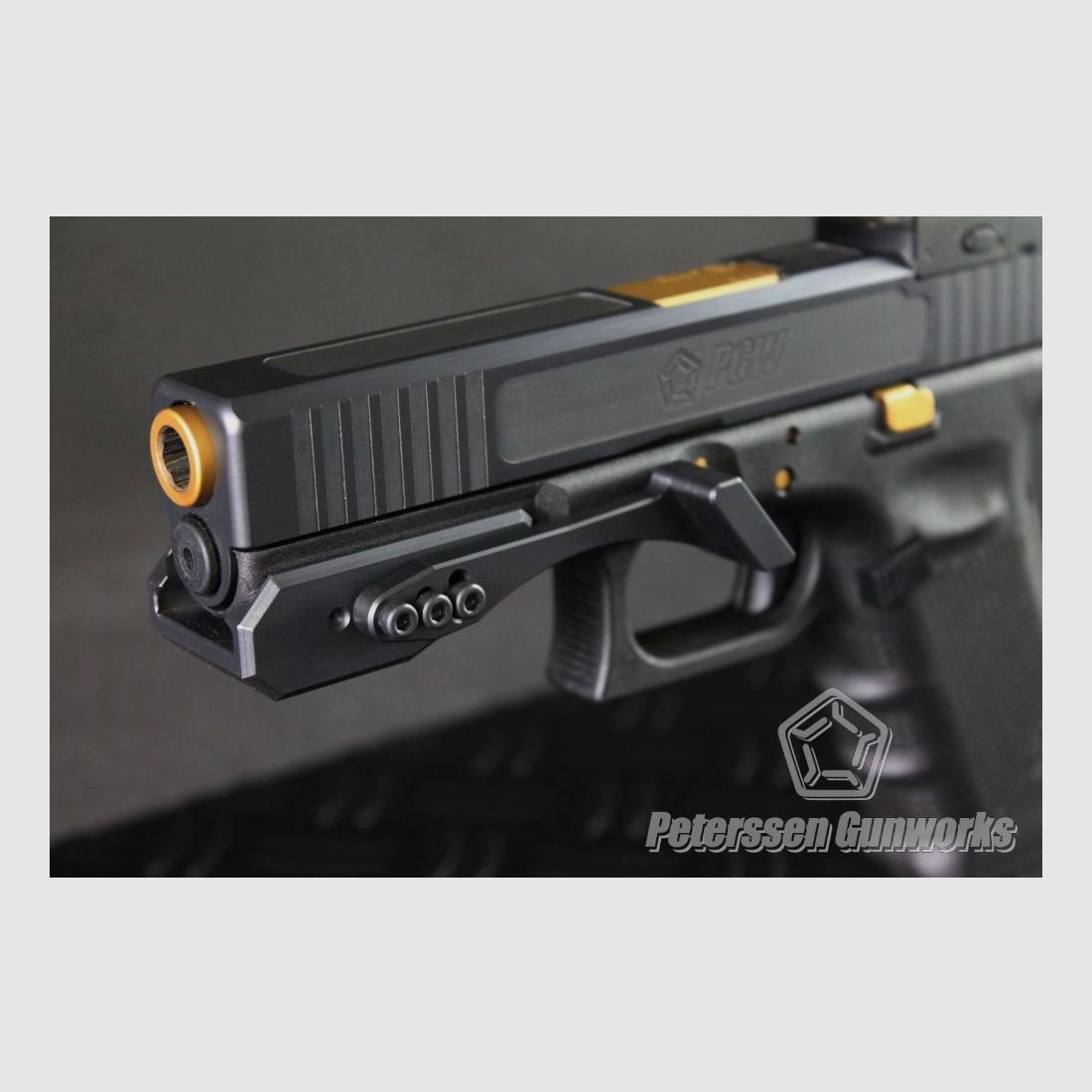 Peterssen Gunworks PGW Frameweight mit Daumenauflage für – alle Glock Pistolen