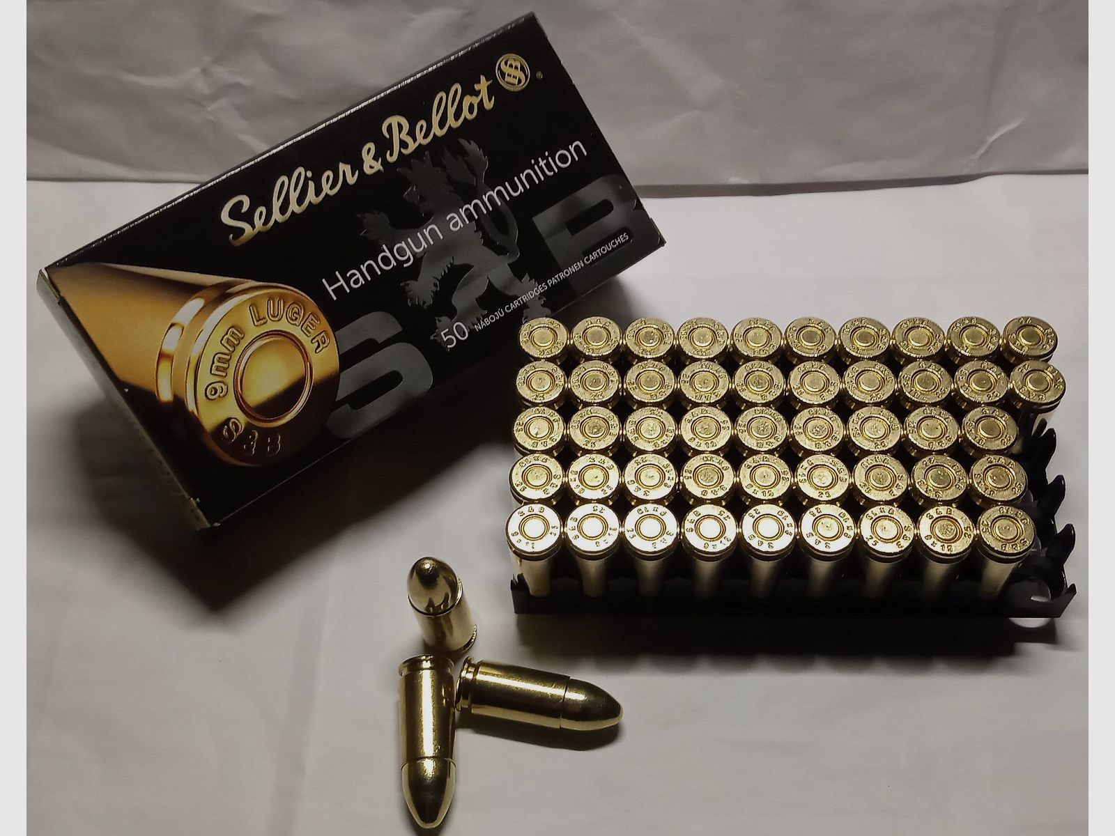Sellier & Bellot 9 mm Luger S&B FMJ 8,0g 124grs °°°°°°°°°°°°°°°°°°°°°°°°°