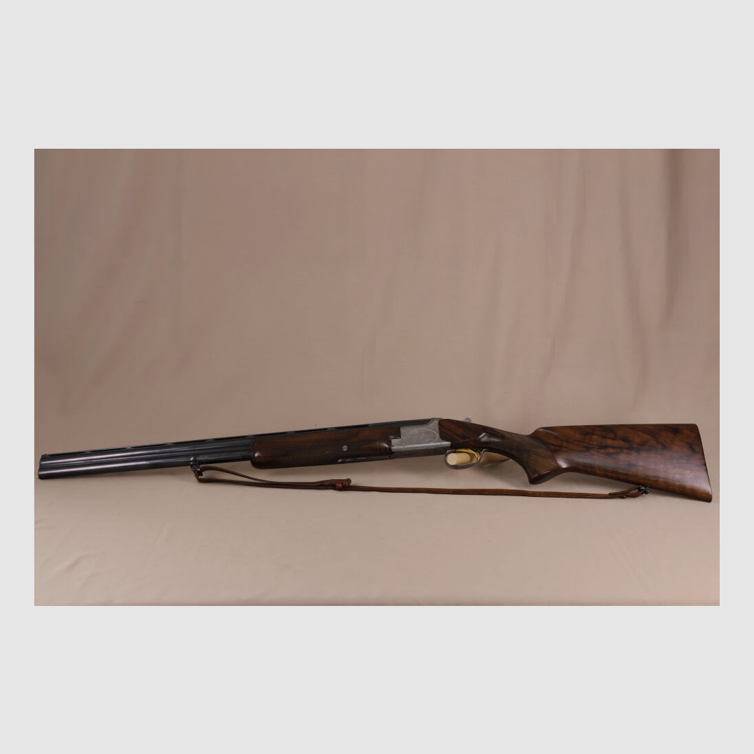 FN B25 Bockdoppelflinte // Gravur // Maserholz // Goldf. Abzug