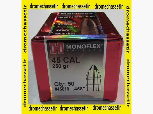 Pudełko 50 pocisków Hornady Monoflex 250 grains, kal. 458, ref 45010