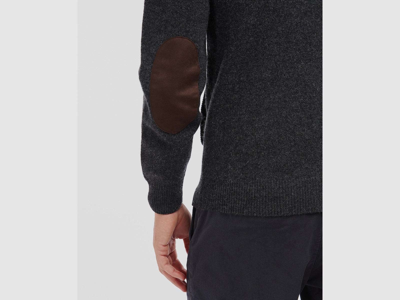 Barbour Strickjacke mit Patches