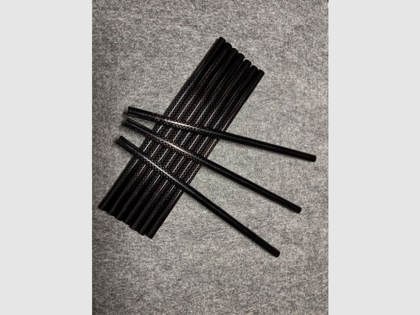 Pure carbon arrow shafts - 182 mm - 10 pieces - 3K high-performance shafts - Spine 350 - for Cobra Adder arrows