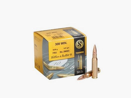 Sellier & Bellot FMJ 147grn .308Win (50 stuks)