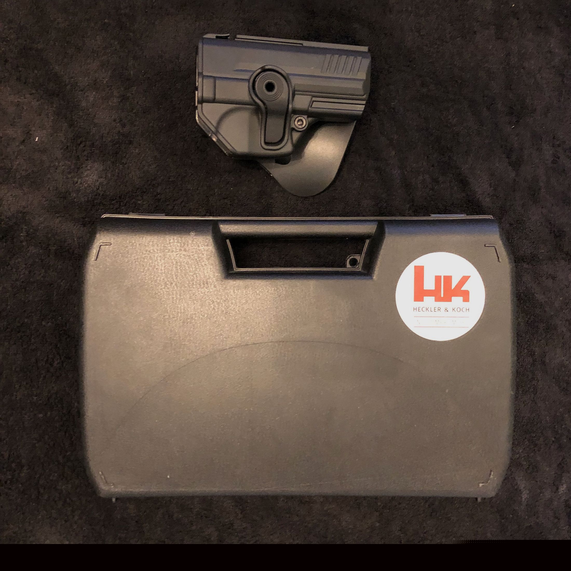 HK P30 Nickel + Holster Schreckschuss 
