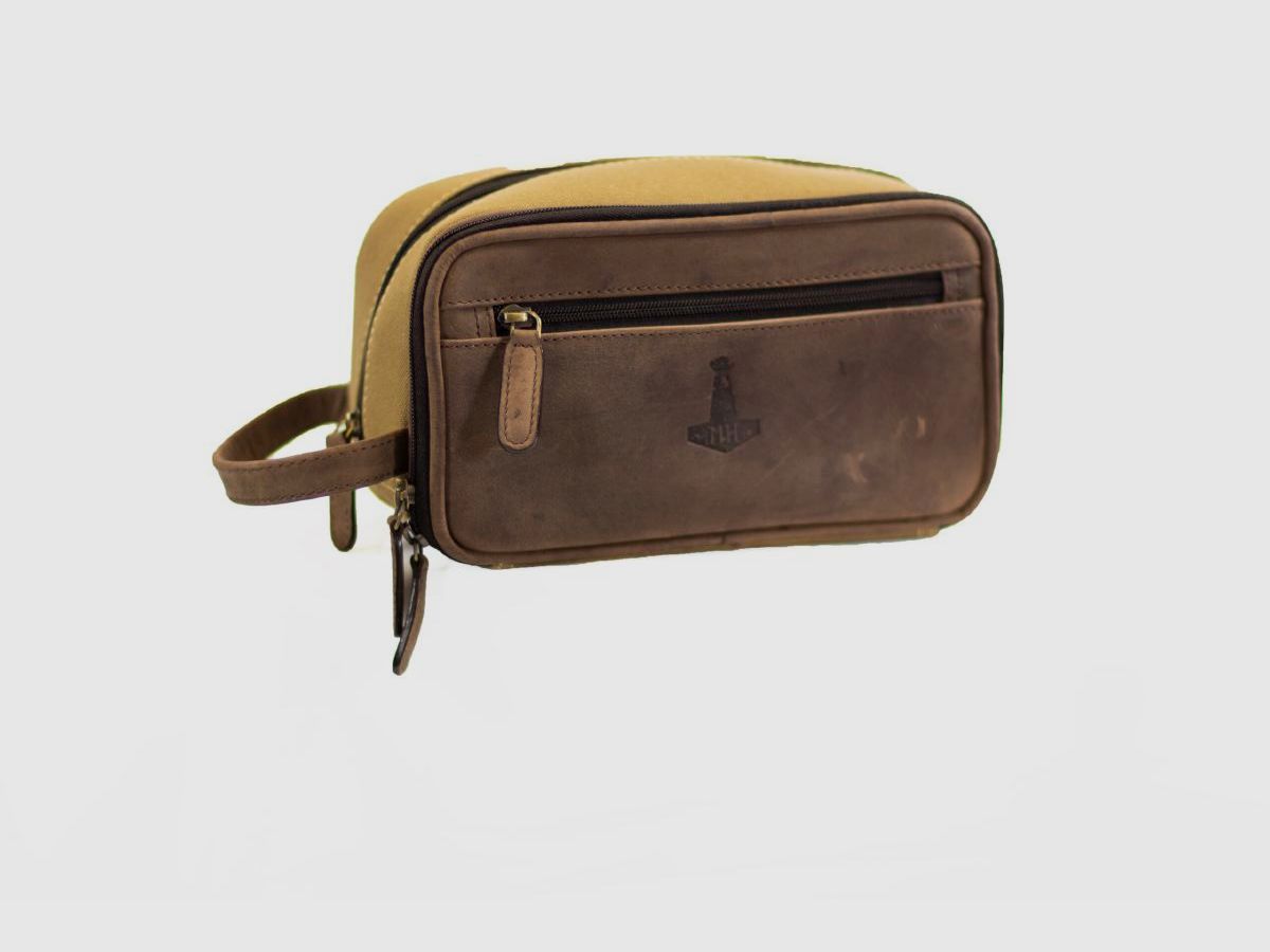 Mjoelner Hunting Sand/Brown Kulturbeutel Valhalla schwarz-beige