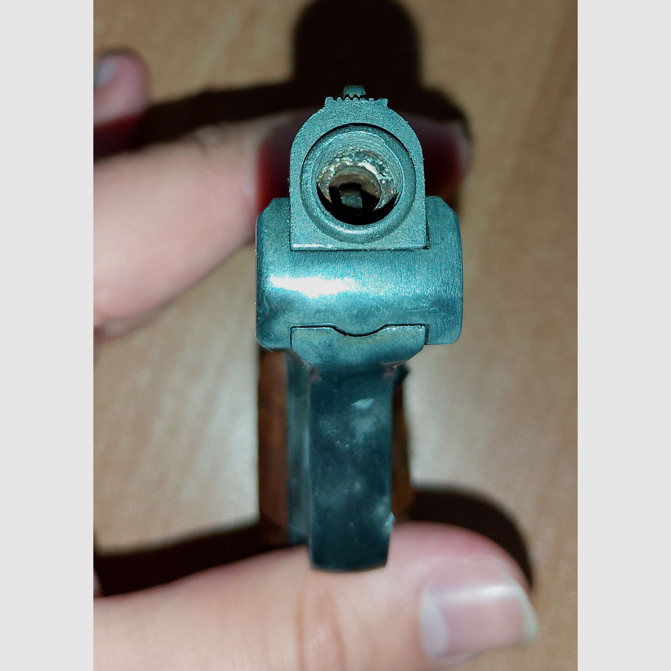 Alte Rhöner SM 15 Kal. 8 mm Knall im ersten PTB 83 mit Verpackung!