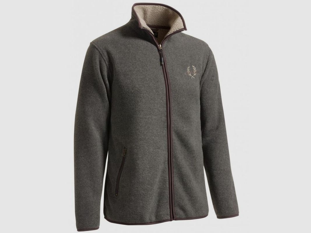 Chevalier Herren Fleece Cardigan Mainstone Grau S