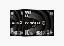 FEDERAL .22 LR Black Pack 36GR LEAD HP 1100 St.