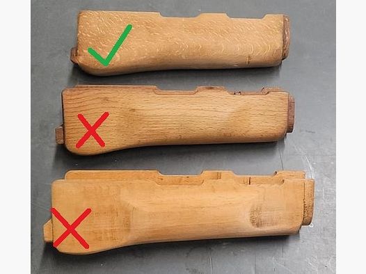 S.U.C.H.E ost-deutschen unteren MPi-K Handschutz aus Holz // DDR NVA AK47