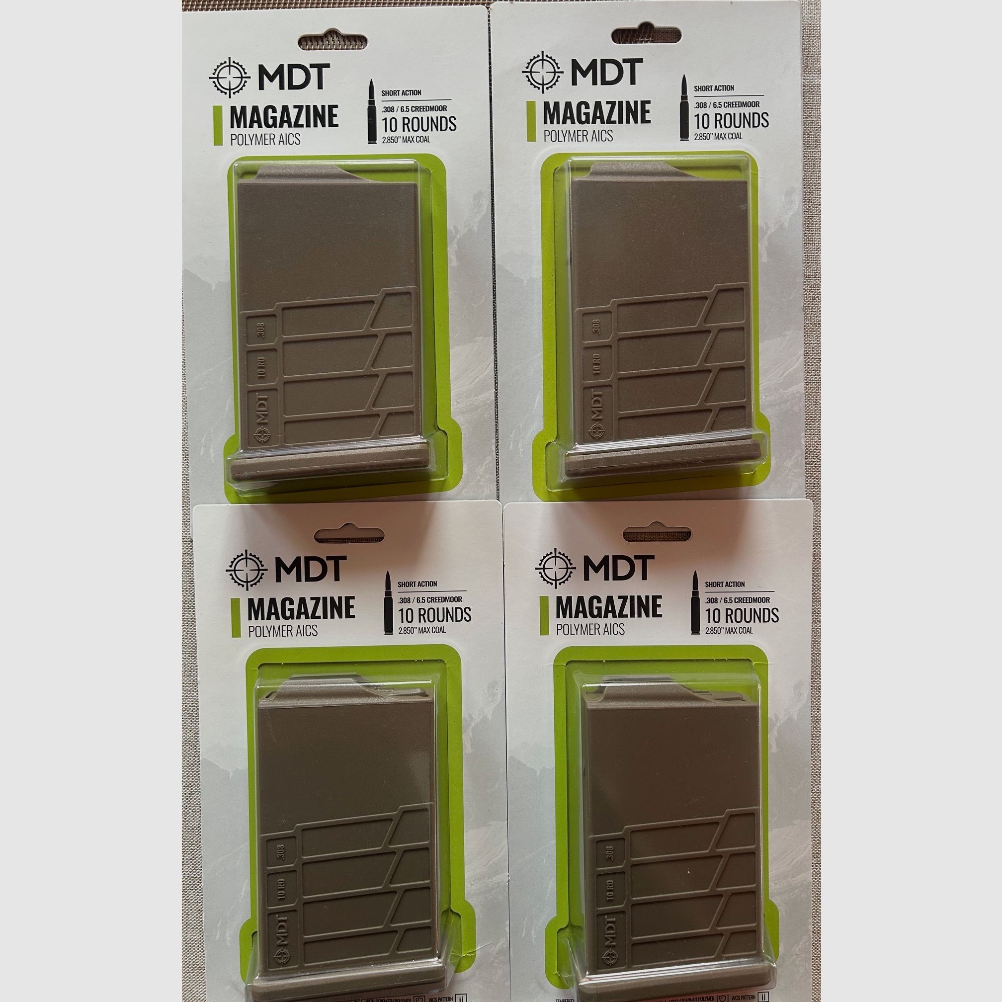 MDT Polymer Magazin  FDE Kaliber .308 , 6,5 usw.