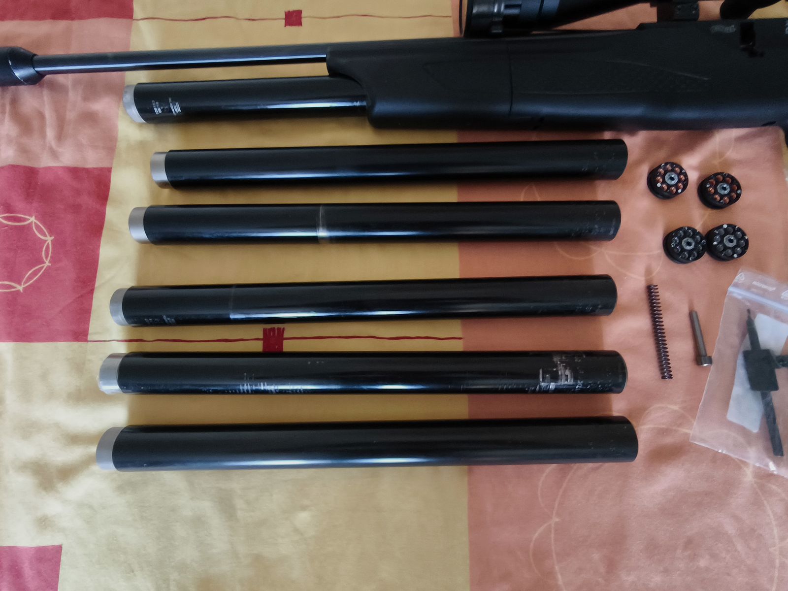 Walther Dominator 1250 calibre 5,5 mm avec beaucoup d'accessoires, calibre rare
