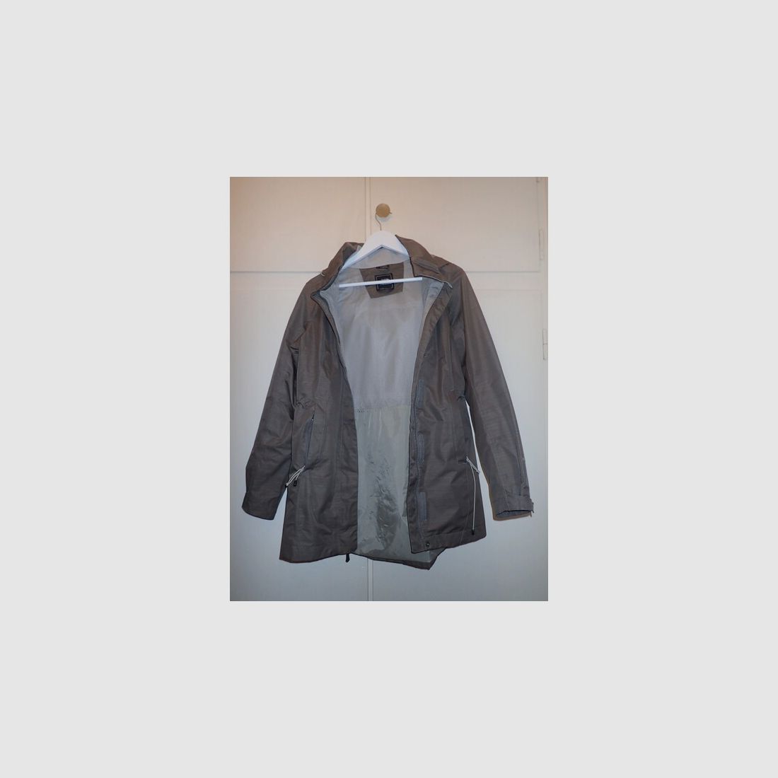 North Face Hyvent Winbreaker mit Kapuze, braun, Damen, Gr. XS, Neuwertig!