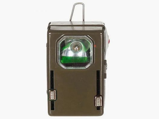 Polnische Armee Polnische Taschenlampe 3 Farben Metall Öse neuwertig