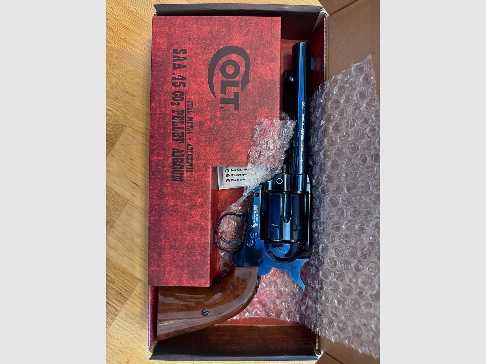 UMAREX CO2 Colt SAA.45 Blued/Brown 4,5mm Pellet