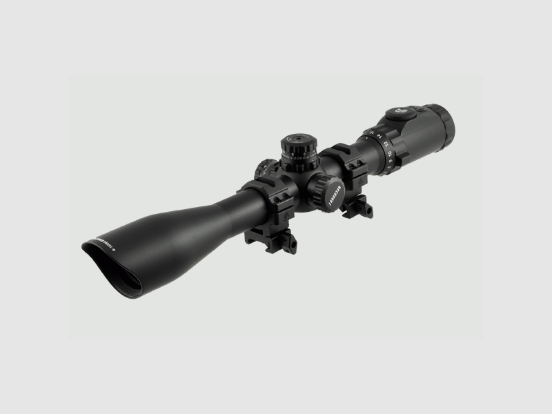 UTG riflescope 4-16x44mm with 36-color Mil-dot, with mount