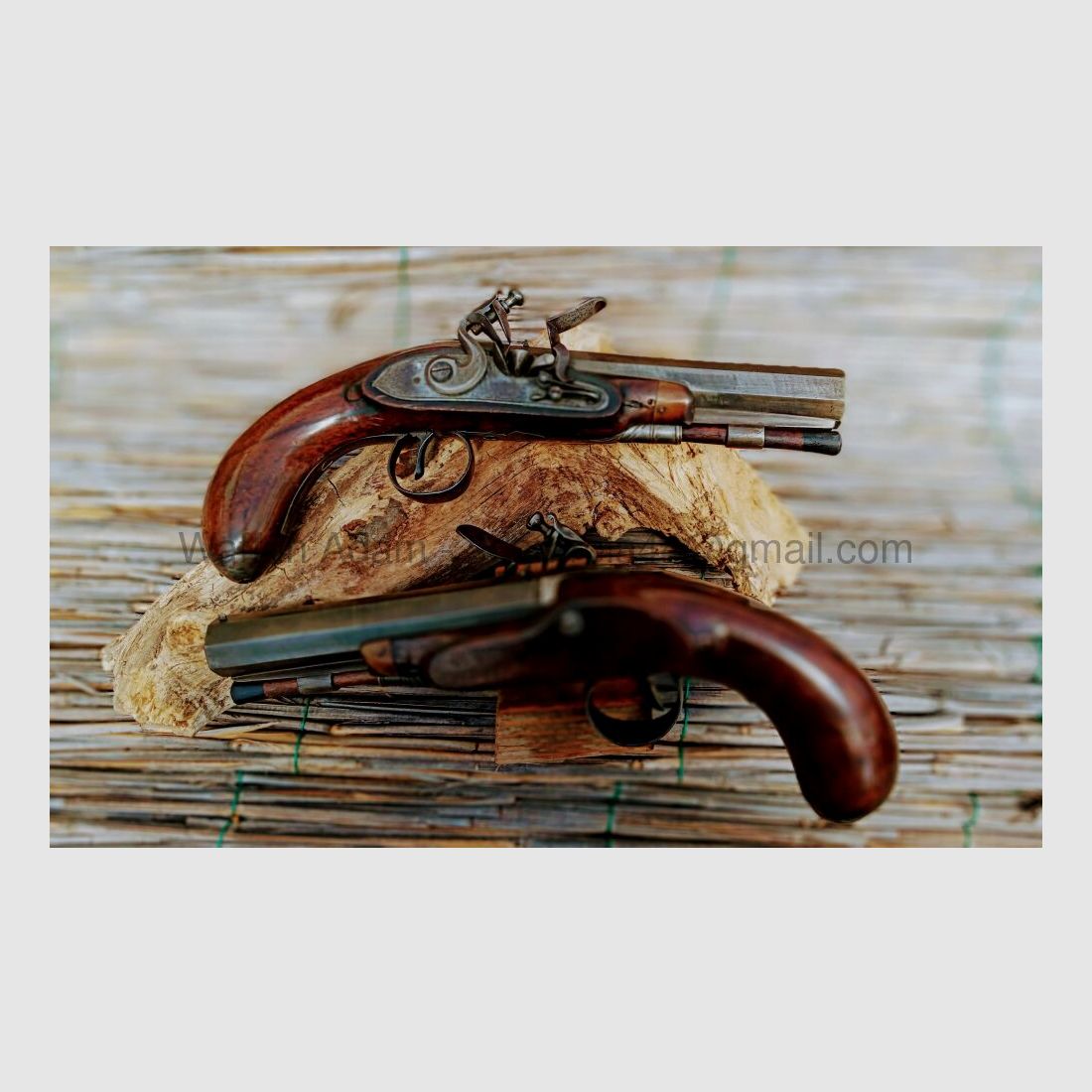 Nicholas Clarke, 35 Chapel Street, Dublin / Ireland Flintlock pistol pair around 1800