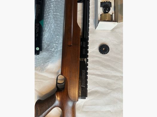 Weihrauch HW 100 T, with SD, 3 new cartridges, WBK-required, as good as new