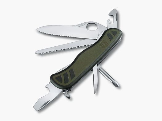 Schweizer Soldatenmesser 08 grün/schwarz