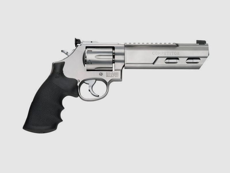 Smith & Wesson (S&W) Revolver Mod. 686 Competitor, 6" Cal. .357 Magnum, Stainless/Matt