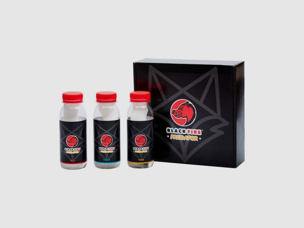 Pack de 3 bouteilles d'arôme Black Fire Predator, image 1 sur 2