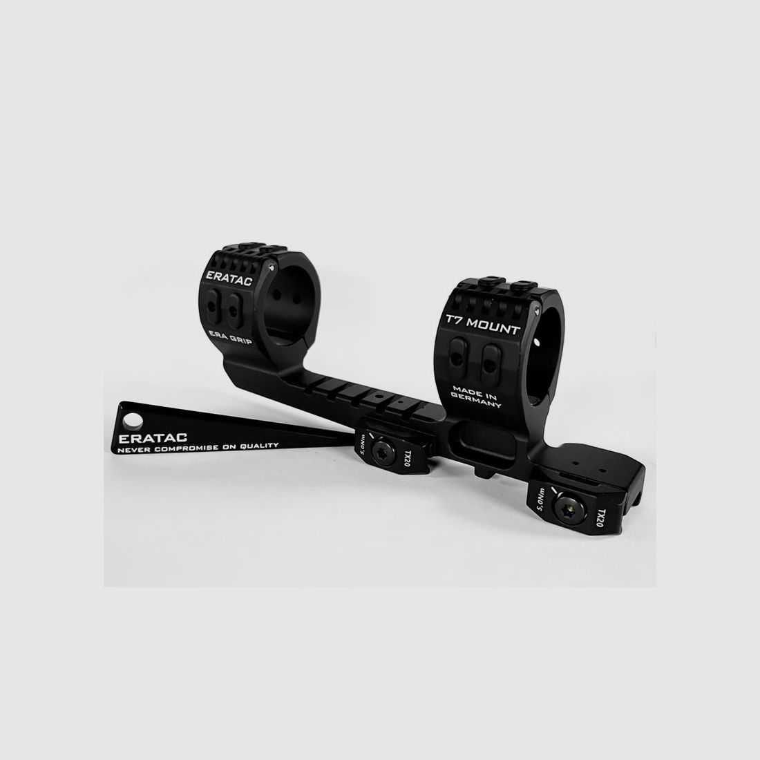 ERATAC Blokmontage T7, verlengd ø 30 mm + 23 mm hoogte (0 MOA helling)