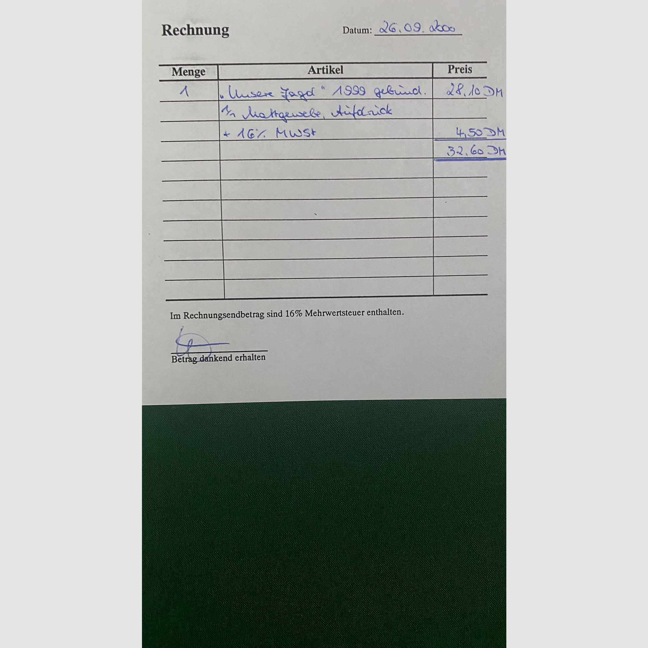 Zeitschrift "Unsere Jagd" , von 1956 bis 2020, gebundene Ausgaben bis 2015