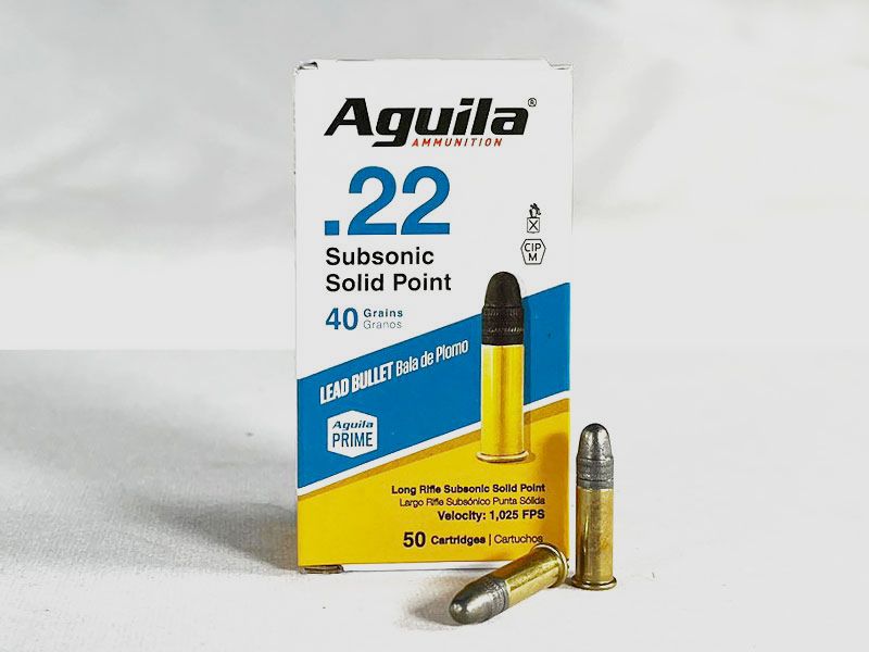 Aguila .22 LR SUBSONIC LSP, 40 grs 1 paquete (50 disparos a 0,138 €*)